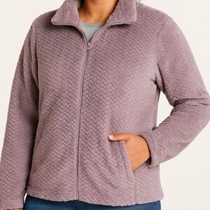 Lavender Quilted Teddy Jacket